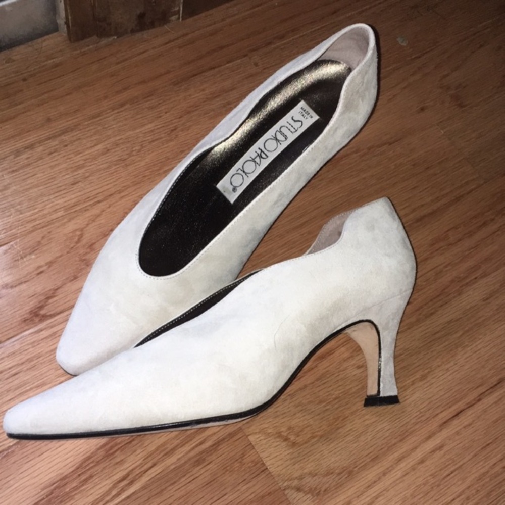 Italian suede heels